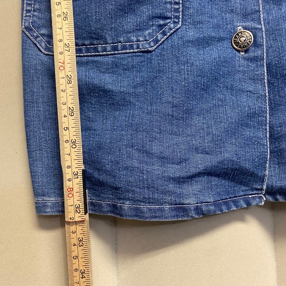 Vintage Moschino Jeans Women's Denim Dress Size 6 Belted Mini Y2K 90s Designer - Picture 12 of 12